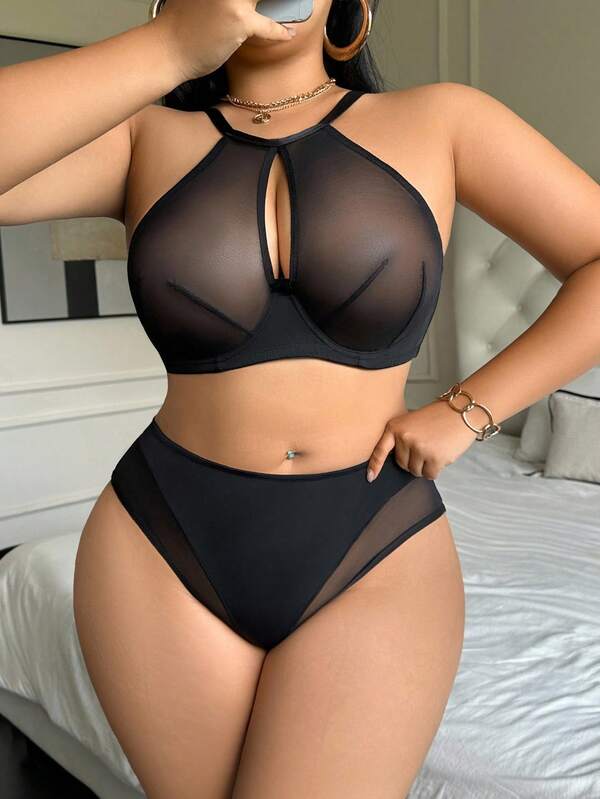 Mesh Underwire Set Plus